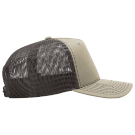 Richardson 112FPC Five-Panel Champ Trucker Cap - Khaki Coffee