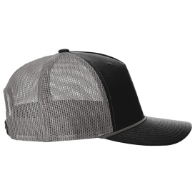 Richardson 112FPR Five-Panel with Rope Cap - Black/Charcoal/Charcoal