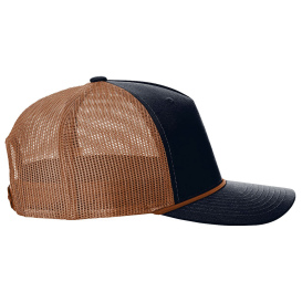 Richardson 112FPR Five-Panel with Rope Cap - Navy/Dark Orange/Dark Orange