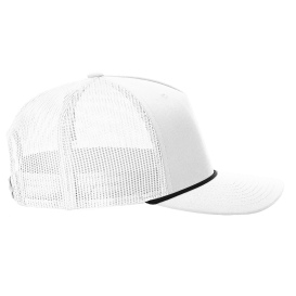 Richardson 112FPR Five-Panel with Rope Cap - White/Black