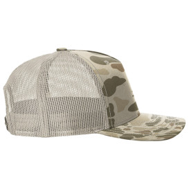 Richardson 112PFP Five Panel Printed Trucker Cap - Harvest Duck Camo/Light Tan