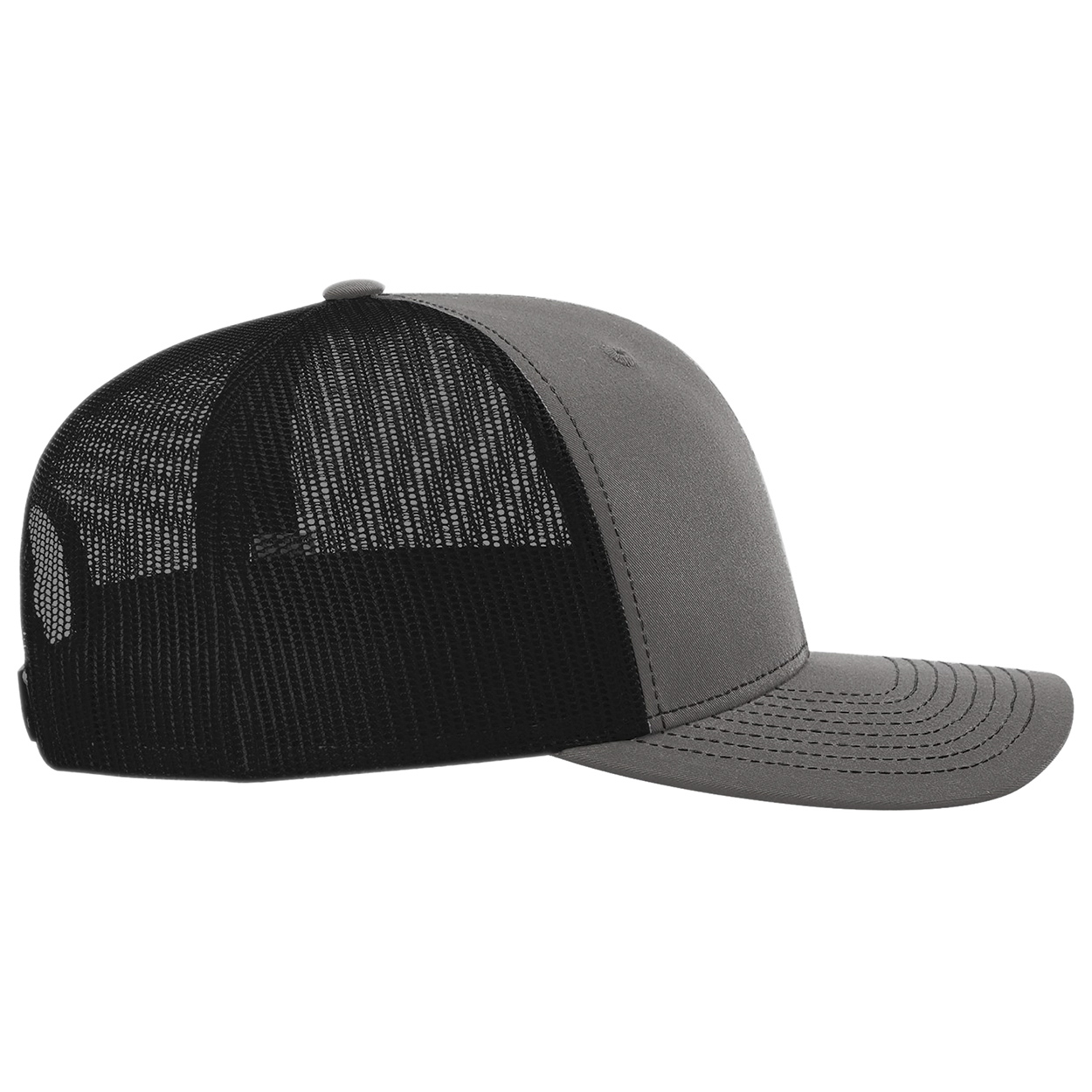Richardson 112PL 112+ R-Flex Adjustable Trucker Cap - Charcoal/Black