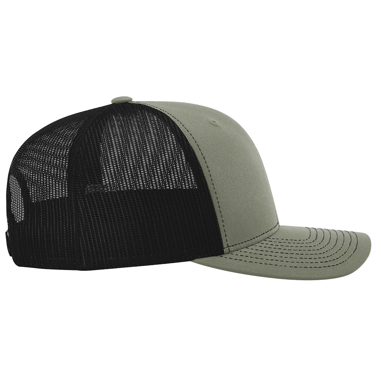 Richardson 112PL 112+ R-Flex Adjustable Trucker Cap - Loden Green/Black