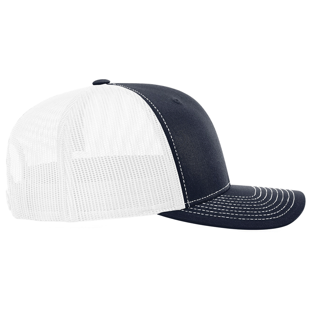 Richardson 112PL 112+ R-Flex Adjustable Trucker Cap - Navy/White