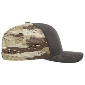 Richardson 112PM Printed Mesh-Back Trucker Cap - Brown/Desert Camo