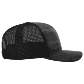 Richardson 112PT Printed Tactical Trucker Cap - Multicam Black/Black