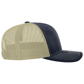 Richardson 115 Low Pro Trucker Cap - Navy/Khaki
