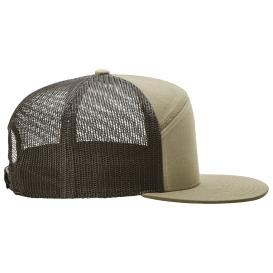 Richardson 168 Seven-Panel Trucker Cap - Pale Khaki/Brown