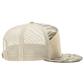 Richardson 168P Printed 7-Panel Trucker Cap - Harvest Duck Camo/Sandstone