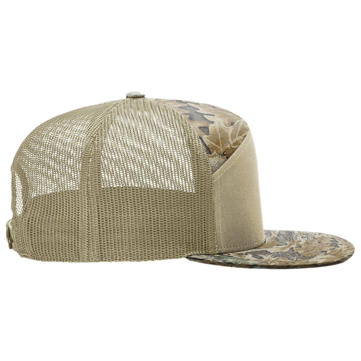 Richardson 168P Printed 7-Panel Trucker Cap - Realtree Advantage/Khaki