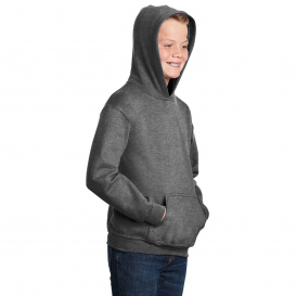 Gildan 18500B Youth Heavy Blend Hooded Sweatshirt - Graphite Heather
