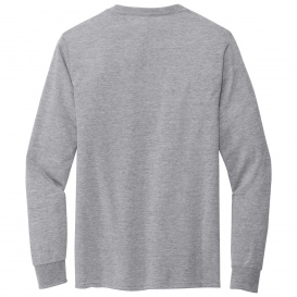 Jerzees 21LS Dri-Power 100% Polyester Long Sleeve T-Shirt - Athletic Heather