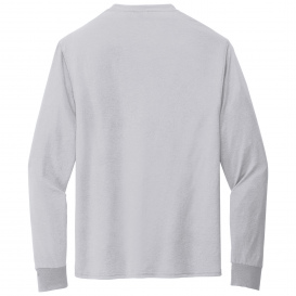 Jerzees 21LS Dri-Power 100% Polyester Long Sleeve T-Shirt - Silver