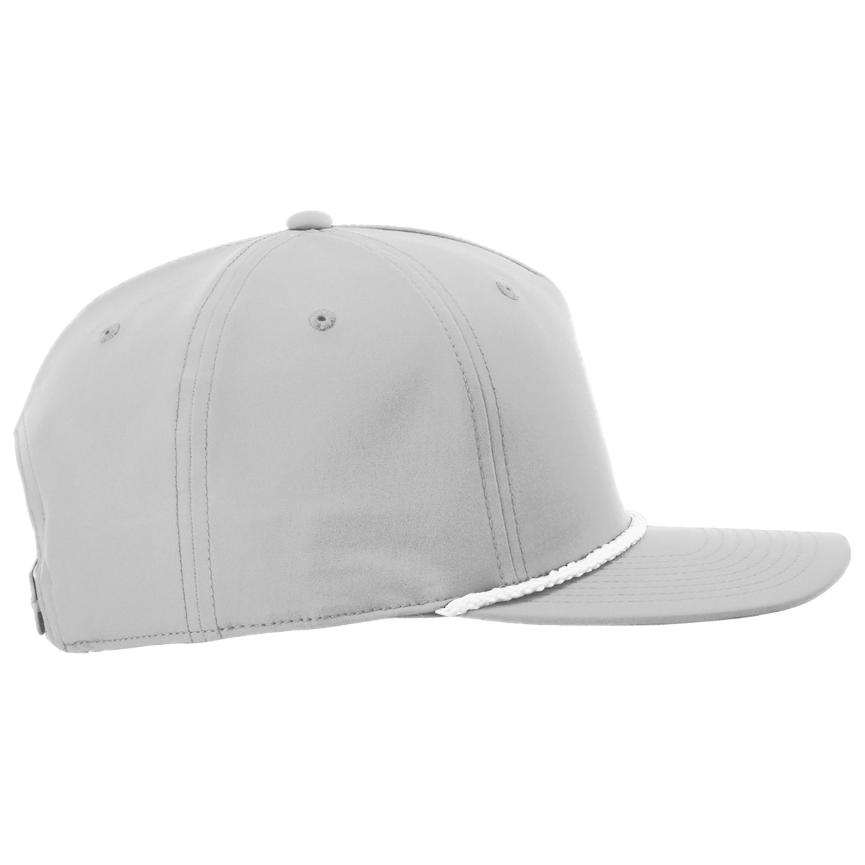 Richardson 258 Five Panel Classic Rope Cap - Light Grey/White