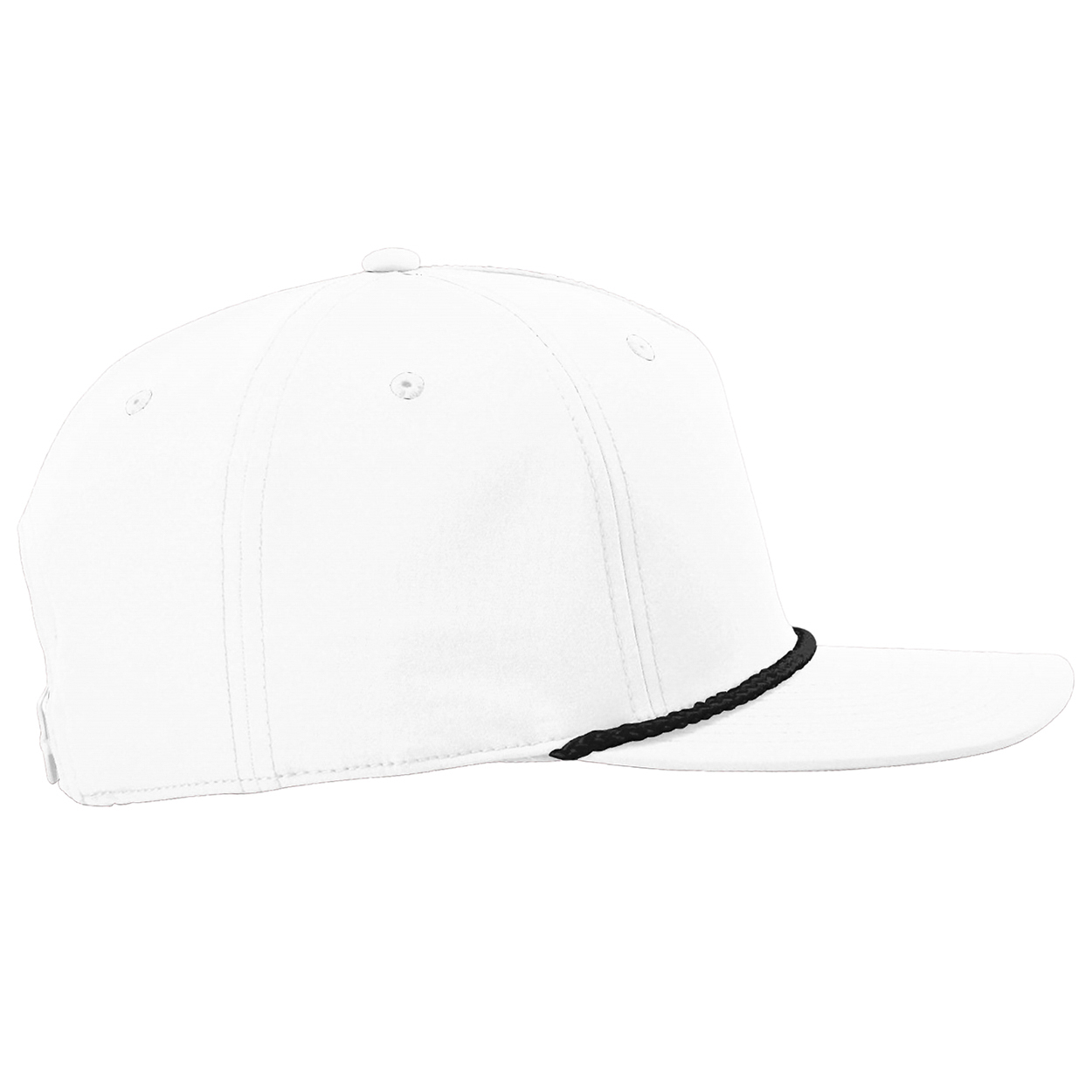 Richardson 258 Five Panel Classic Rope Cap - White/Black