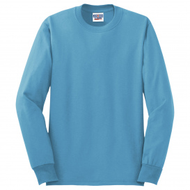 Jerzees 29LS Dri-Power 50/50 Cotton/Poly Long Sleeve T-Shirt - California Blue