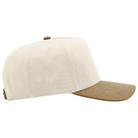 Richardson 323FPC Full Fabric 5-Panel Champ Cap - Cream/Cream/Caramel