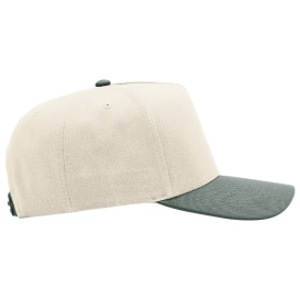 Richardson 323FPC Full Fabric 5-Panel Champ Cap - Cream/Cream/Dark Green