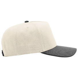 Richardson 323FPC Full Fabric 5-Panel Champ Cap - Cream/Cream/Black