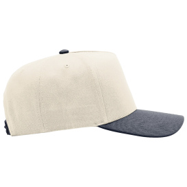 Richardson 323FPC Full Fabric 5-Panel Champ Cap - Cream/Cream/Navy