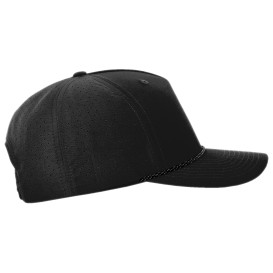 Richardson 355 Laser Perf Performance Rope Cap - Black/Black Grey