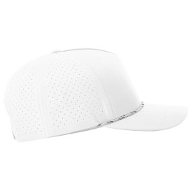 Richardson 355 Laser Perf Performance Rope Cap - White/White Black