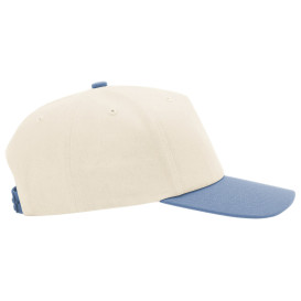 Richardson 356 Five Panel Relaxed Gramps Cap - Cream/Cream/Light Denim