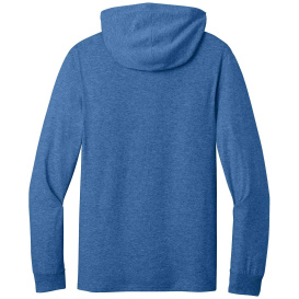 Jerzees 363LH Classics Unisex Cotton Long Sleeve Hooded T-Shirt - Retro Heather Royal
