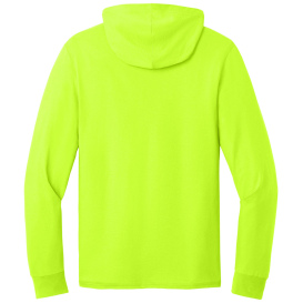 Jerzees 363LH Classics Unisex Cotton Long Sleeve Hooded T-Shirt - Safety Green
