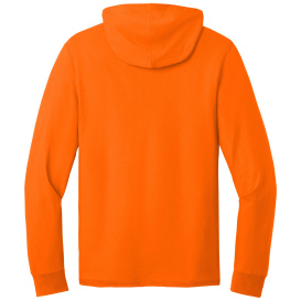 Jerzees 363LH Classics Unisex Cotton Long Sleeve Hooded T-Shirt - Safety Orange