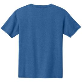 Jerzees 363Y Classics Youth Cotton T-Shirt - Retro Heather Royal