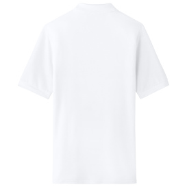 Jerzees 443M Unisex Premium Ring Spun Cotton Pique Sport Shirt - White