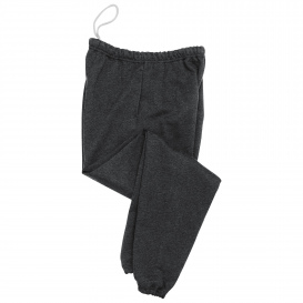 Jerzees 4850MP Super Sweats NuBlend Sweatpants with Pockets - Black Heather
