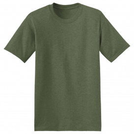 Hanes 5170 EcoSmart 50/50 Cotton/Polyester T-Shirt - Heather Green