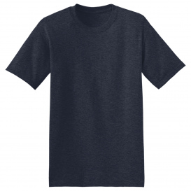 Hanes 5170 EcoSmart 50/50 Cotton/Polyester T-Shirt - Heather Navy