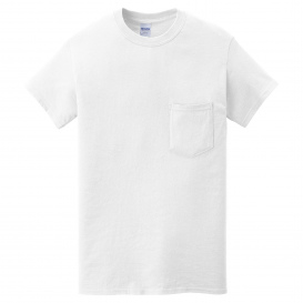Gildan 5300 Heavy Cotton Pocket T-Shirt - White
