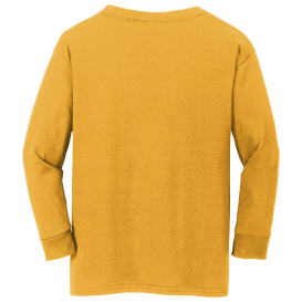 Gildan 5400B Youth Heavy Cotton Long Sleeve T-Shirt - Gold