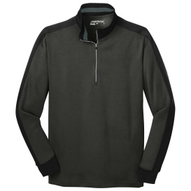 Nike 578673 Dri-FIT 1/2-Zip Cover-Up - Black Heather/Black