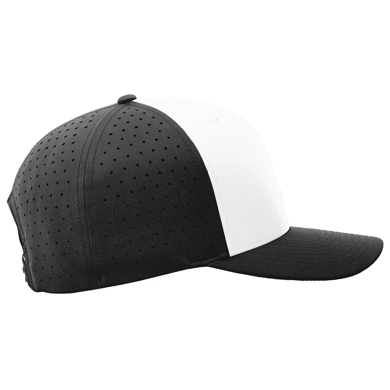 Richardson 632 Laser Perf R-Flex Snapback Cap - White/Black/Black