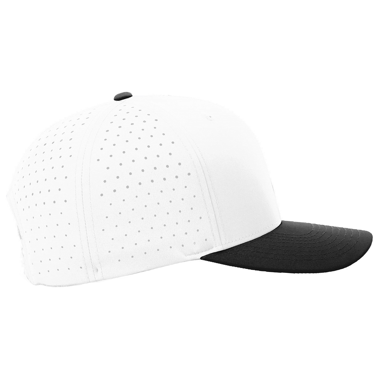Richardson 632 Laser Perf R-Flex Snapback Cap - White/White/Black
