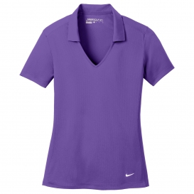 Nike 637165 Ladies Dri-FIT Vertical Mesh Polo - Court Purple