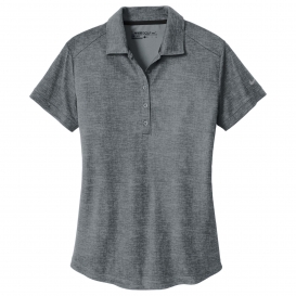 Nike 838961 Ladies Dri-FIT Crosshatch Polo - Cool Grey/Anthracite
