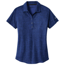 Nike 838961 Ladies Dri-FIT Crosshatch Polo - Old Royal/Marine