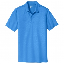 Nike 838964 Dri-FIT Embossed Tri-Blade Polo - Brisk Blue