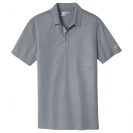 Nike 838964 Dri-FIT Embossed Tri-Blade Polo -Cool Grey