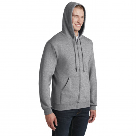Jerzees 993M NuBlend Full-Zip Hooded Sweatshirt - Athletic Heather