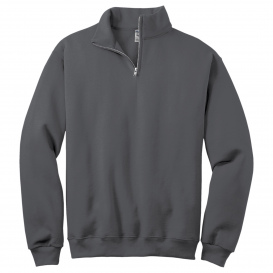Jerzees 995M NuBlend 1/4-Zip Cadet Collar Sweatshirt - Charcoal Grey