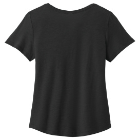 Allmade AL2015 Women's Relaxed Tri-Blend Scoop Neck Tee - Deep Black