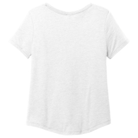 Allmade AL2015 Women's Relaxed Tri-Blend Scoop Neck Tee - Fairly White