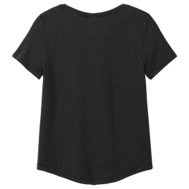 Allmade AL2015 Women's Relaxed Tri-Blend Scoop Neck Tee - Space Black